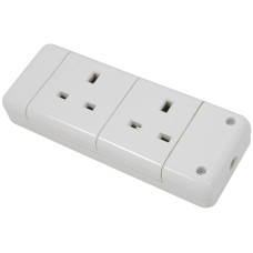 2 Gang Trailing Socket