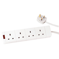 4 Way 2M Mains Extension Lead