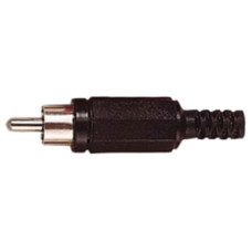 Black Sleeved Phono Plug Black Sleeved Phono Plug