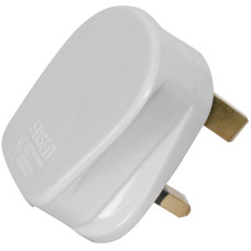 13A Rubber Plug White 13A Rubber Plug White